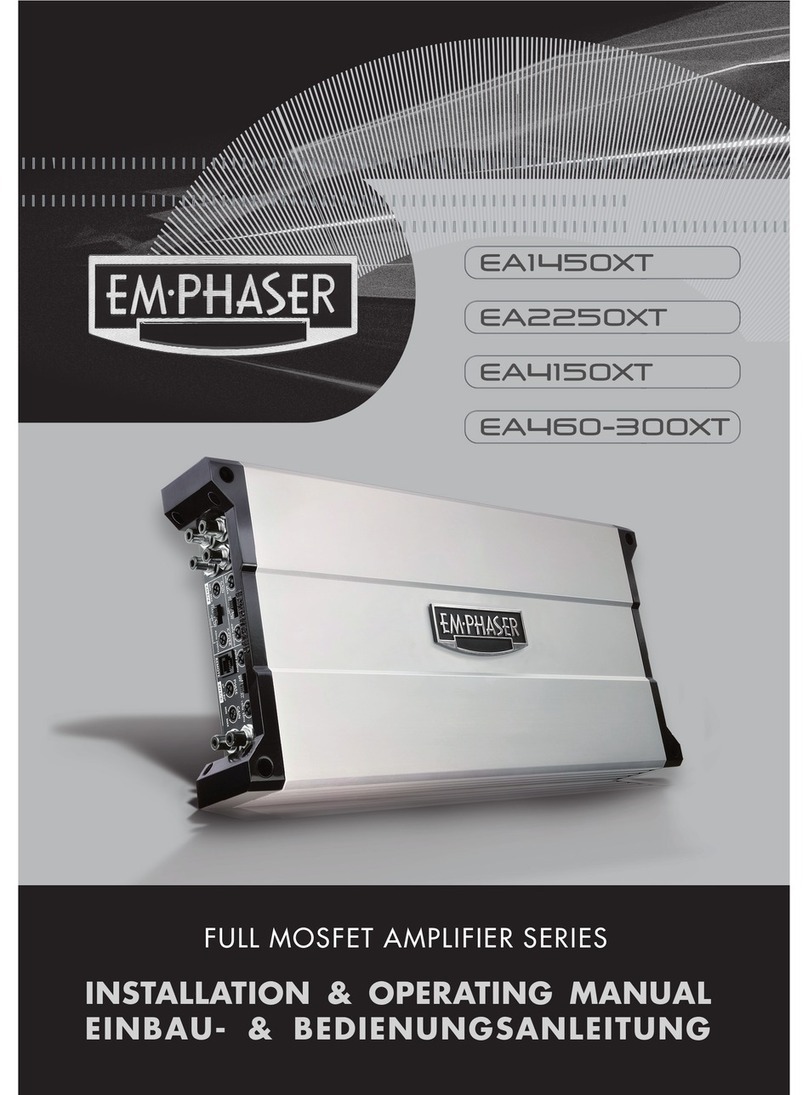 EMPHASER EA1450XT Installation instructions