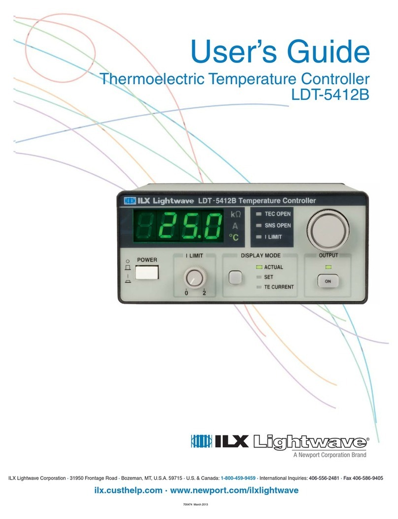 ILX Lightwave LDT-5412B User manual ILX Lightwave LDT-5412B User manual