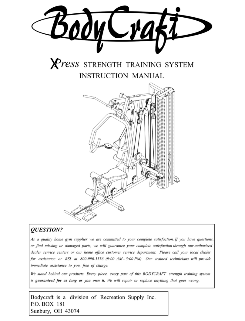 Body Craft XPress User manual