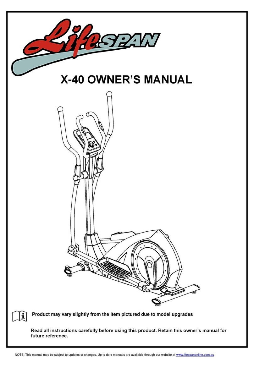 Life Span X-40 User manual