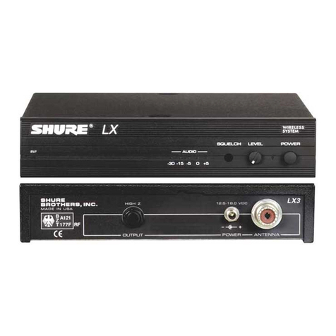 Shure LX1 user guide
