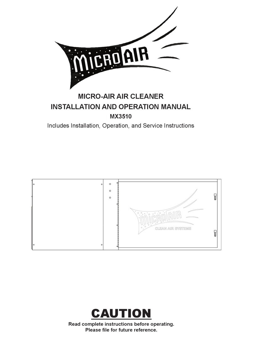 MICRO-AIR MX3510 Installation and operation manual