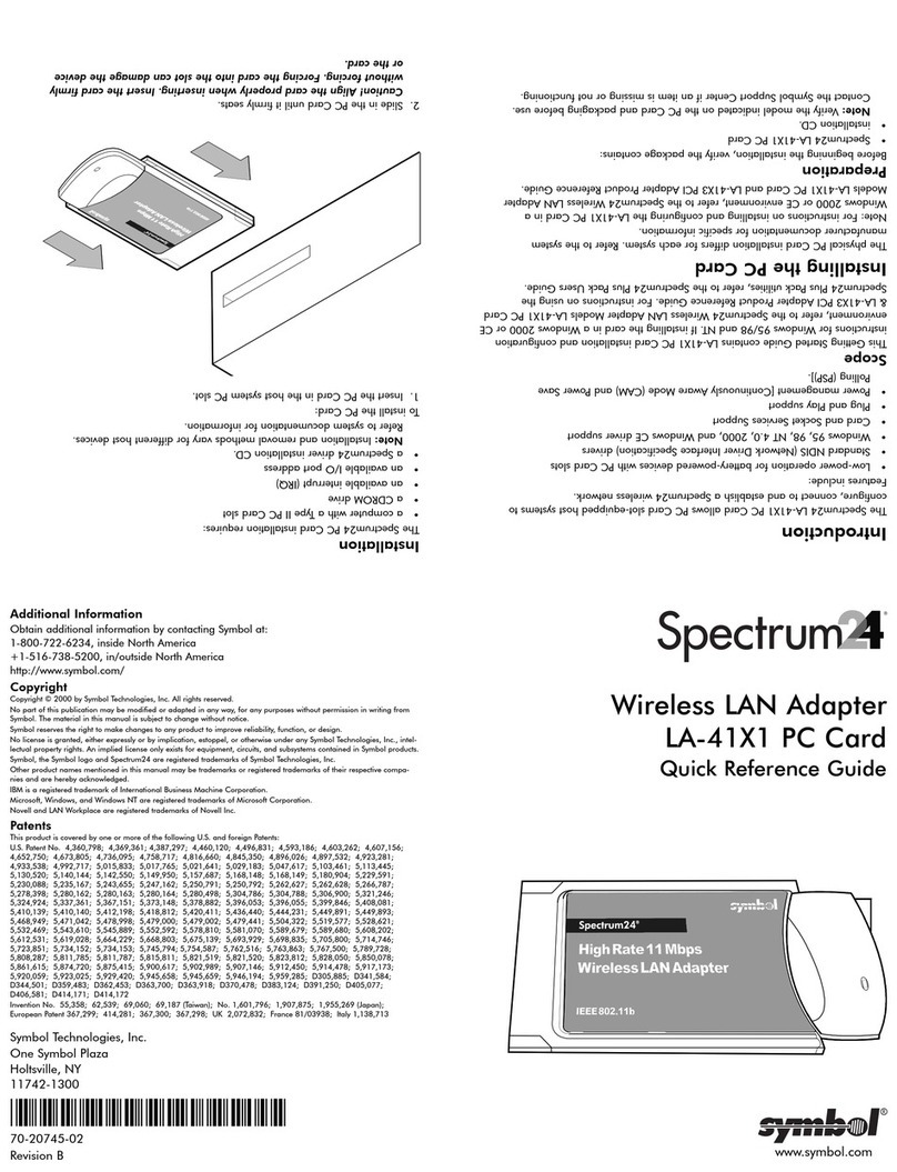 Spectrum 24 LA-41X1 Quick reference guide