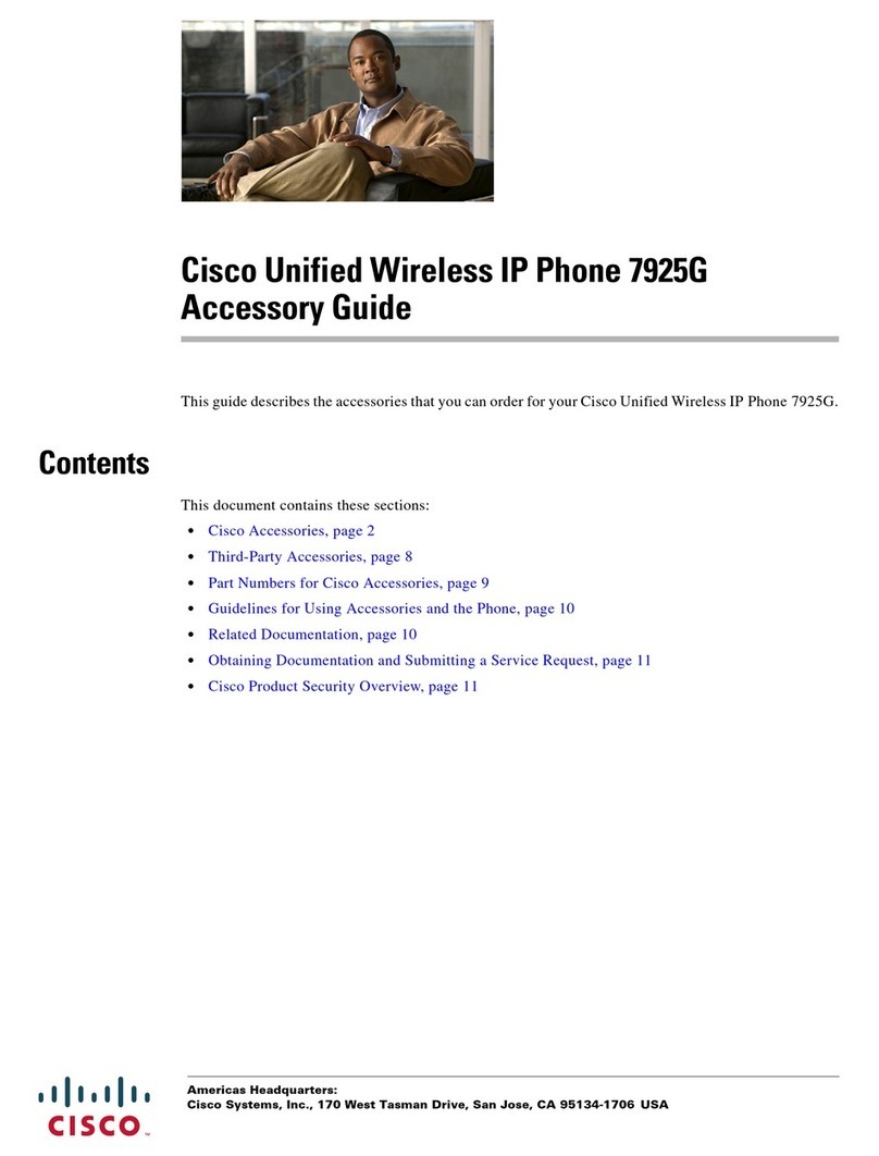 Cisco 7925G - Unified Wireless IP Phone VoIP User manual