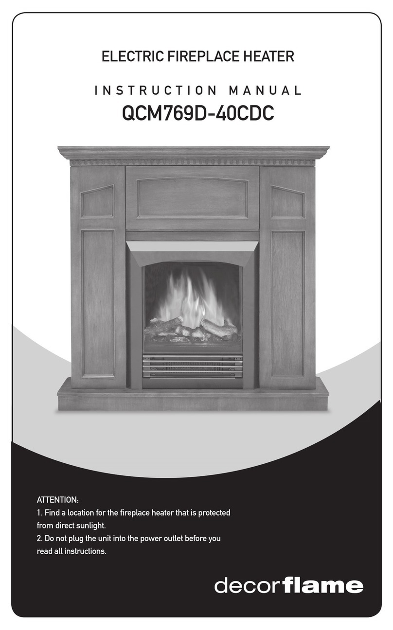 decorflame QCM769D-40CDC instruction manual decorflame QCM769D-40CDC instruction manual