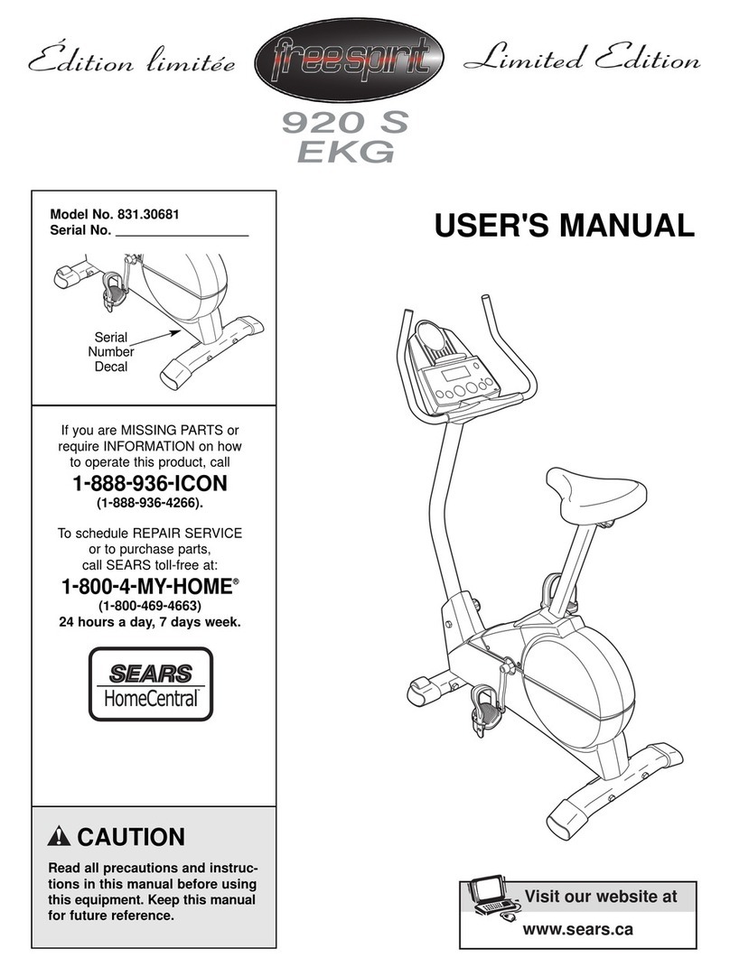 Freespirit 920 S EKG user manual