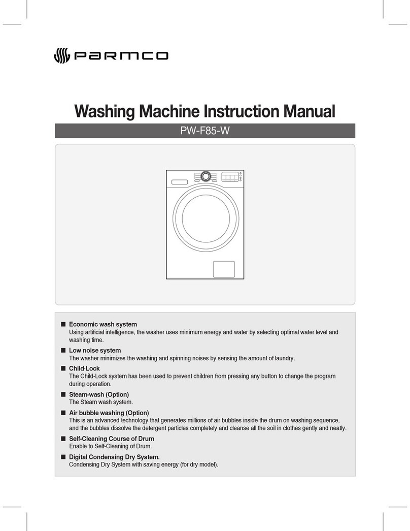 Parmco PW-F85-W instruction manual Parmco PW-F85-W instruction manual