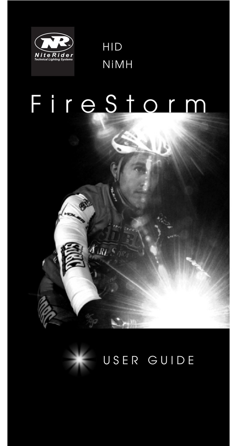 NiteRider FireStorm user guide