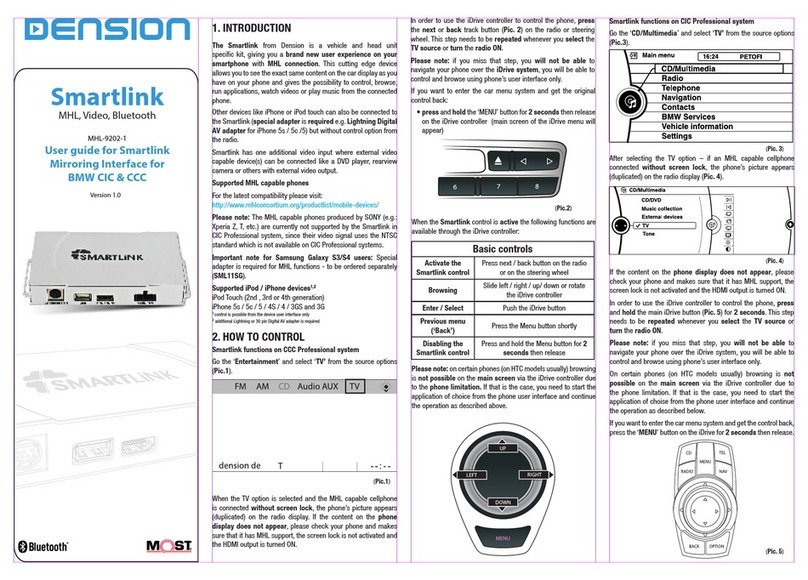 Dension Smartlink MHL-9202-1 User manual