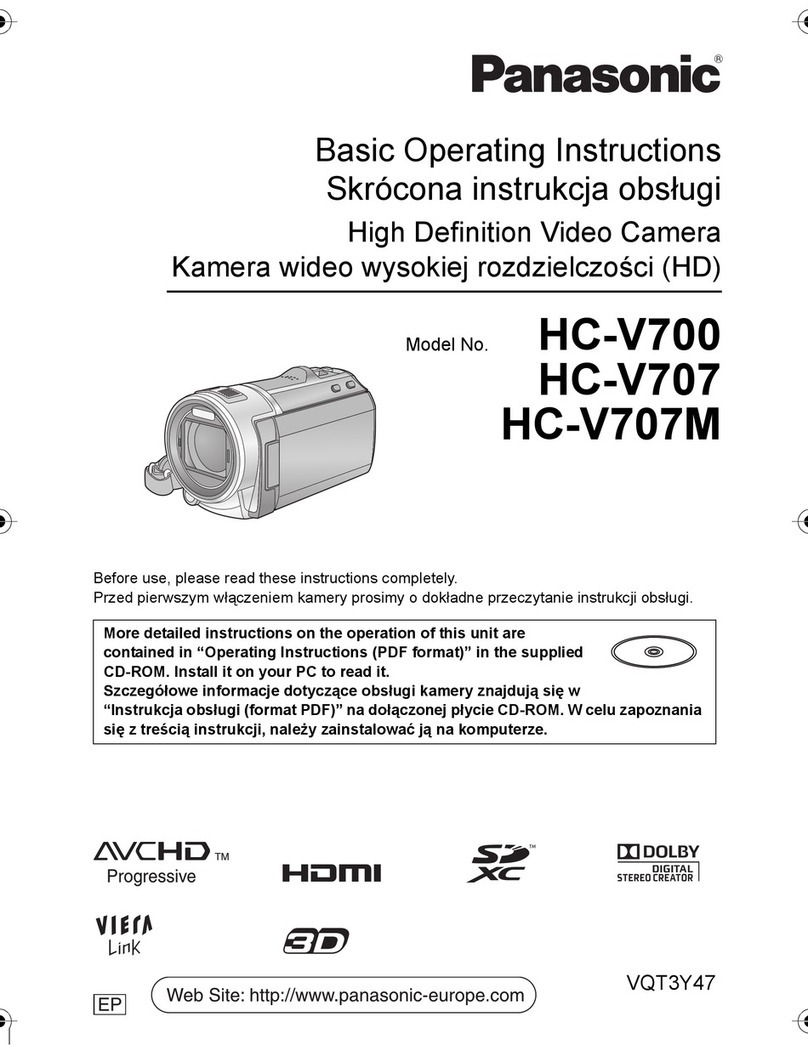 Panasonic HC-V700 Basic operating instructions