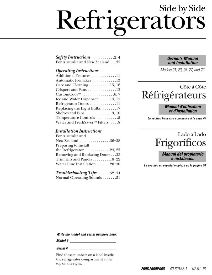 CustomCool 21 Owner's manual and installation