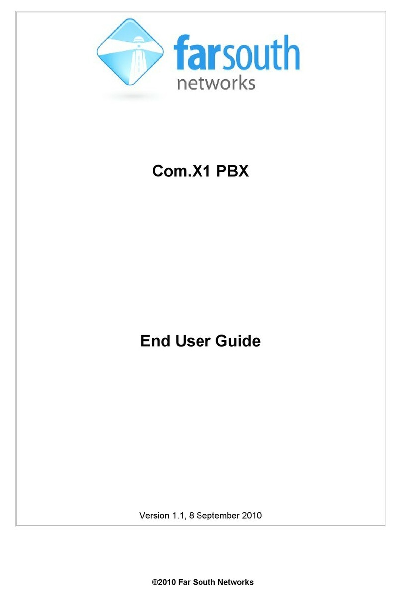 Far south networks Com.X1 PBX User manual