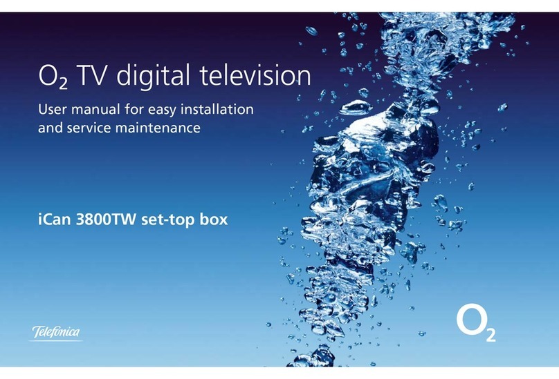 O2 iCan 3800TW set-top box user manual