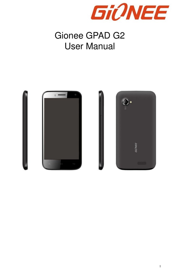 Gionee GPAD G2 User manual