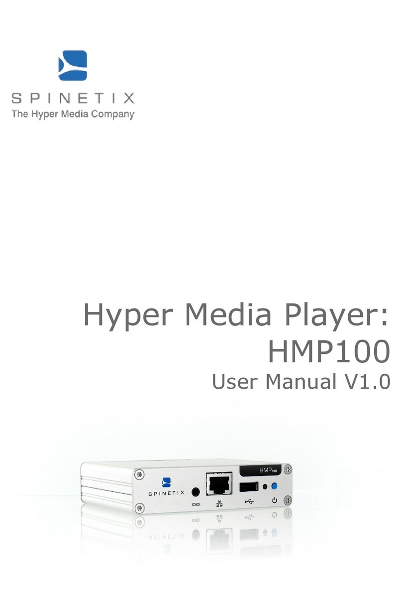 SpinetiX HMP100 User manual