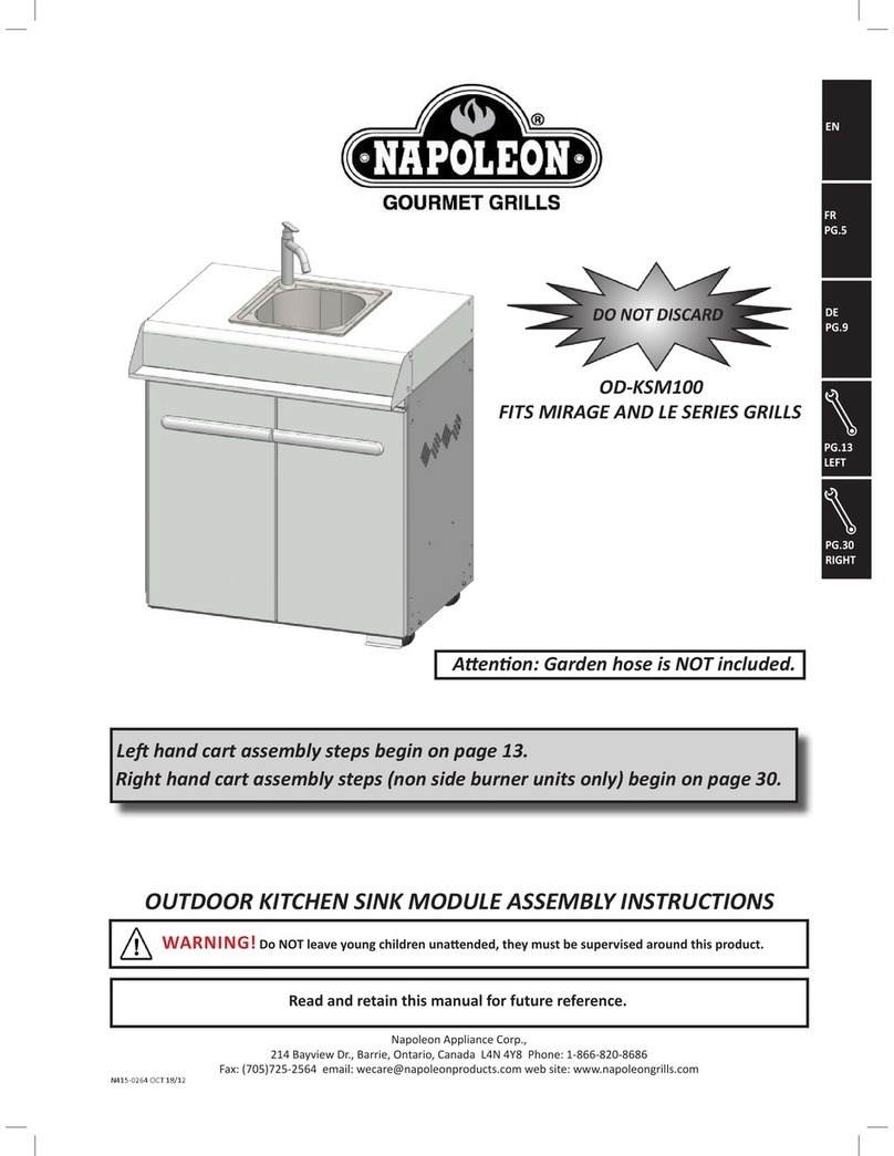 Napoleon OD-KSM100 Assembly instructions
