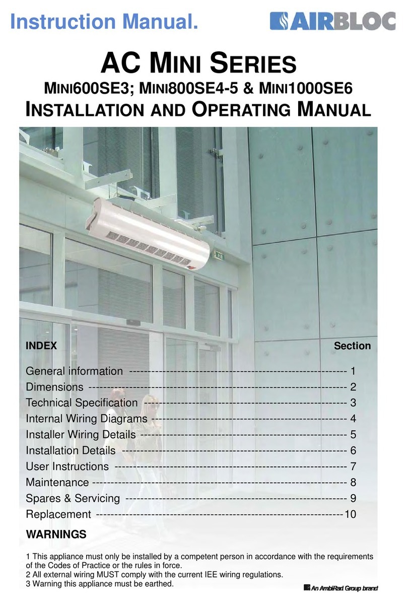 Airbloc MINI600SE3 User manual