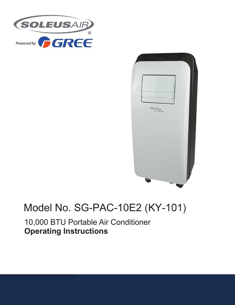 Soleus Air SG-PAC-10E2 operating instructions Soleus Air SG-PAC-10E2 operating instructions