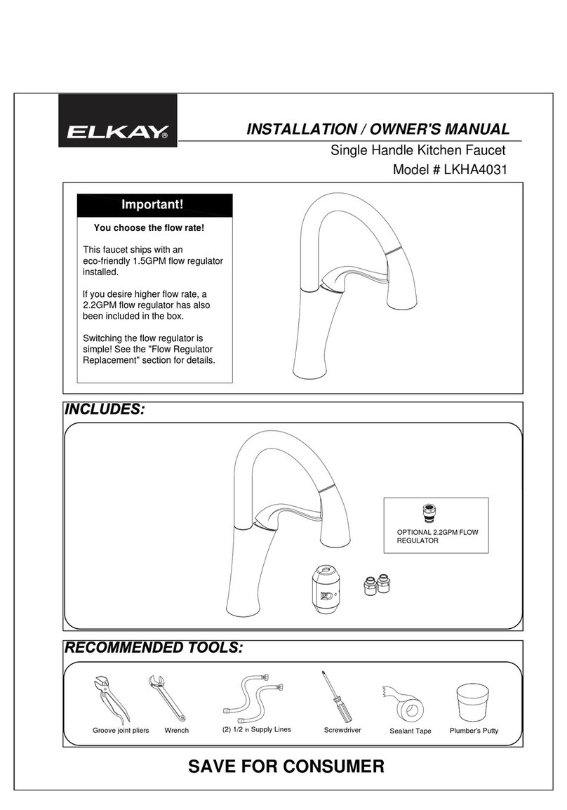 Elkay LKHA4031 Installation & owner's manual