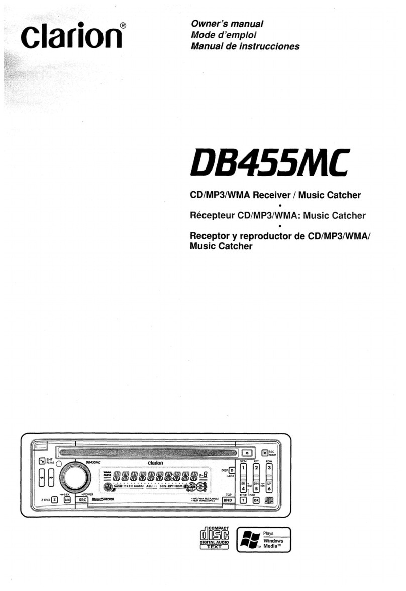 Clarion DB455MC User manual Clarion DB455MC User manual