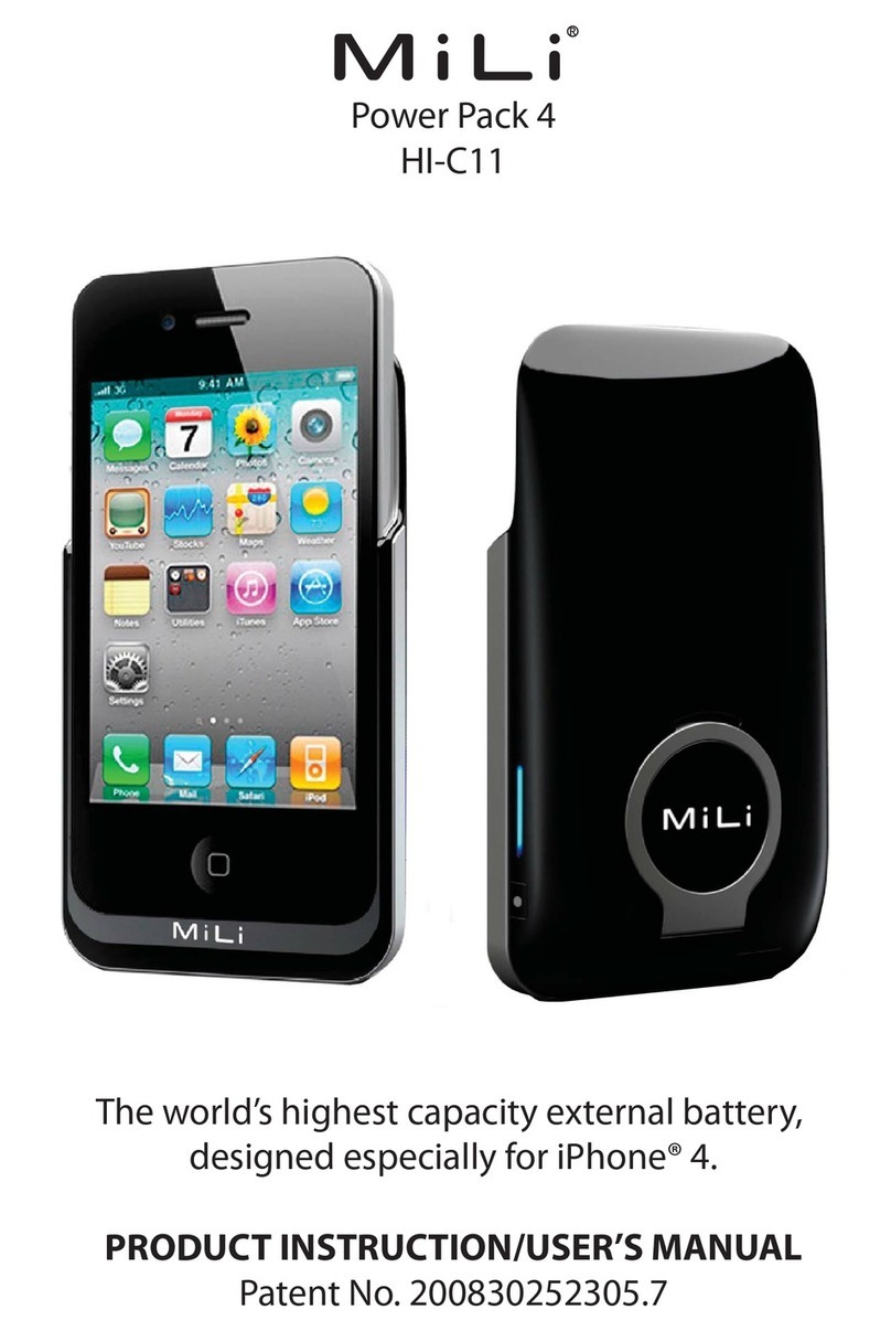 MiLi Power Pack 4 HI-C11 Product instructions