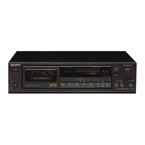 Sony TC-RX410 operating instructions