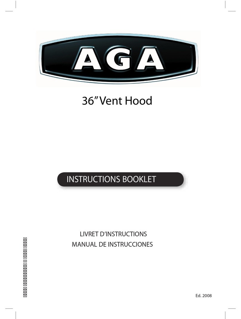 AGA ARAFX30W5SS Instruction booklet