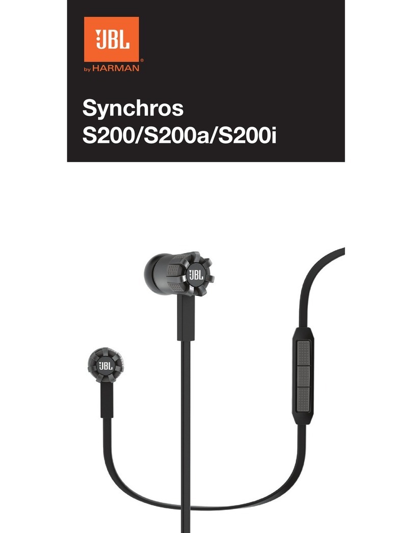 JBL Synchros S200 quick start guide