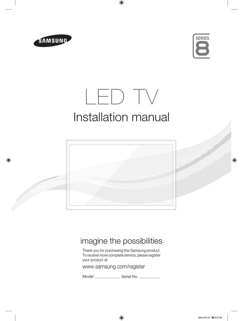 Samsung HG40EC890 installation manual