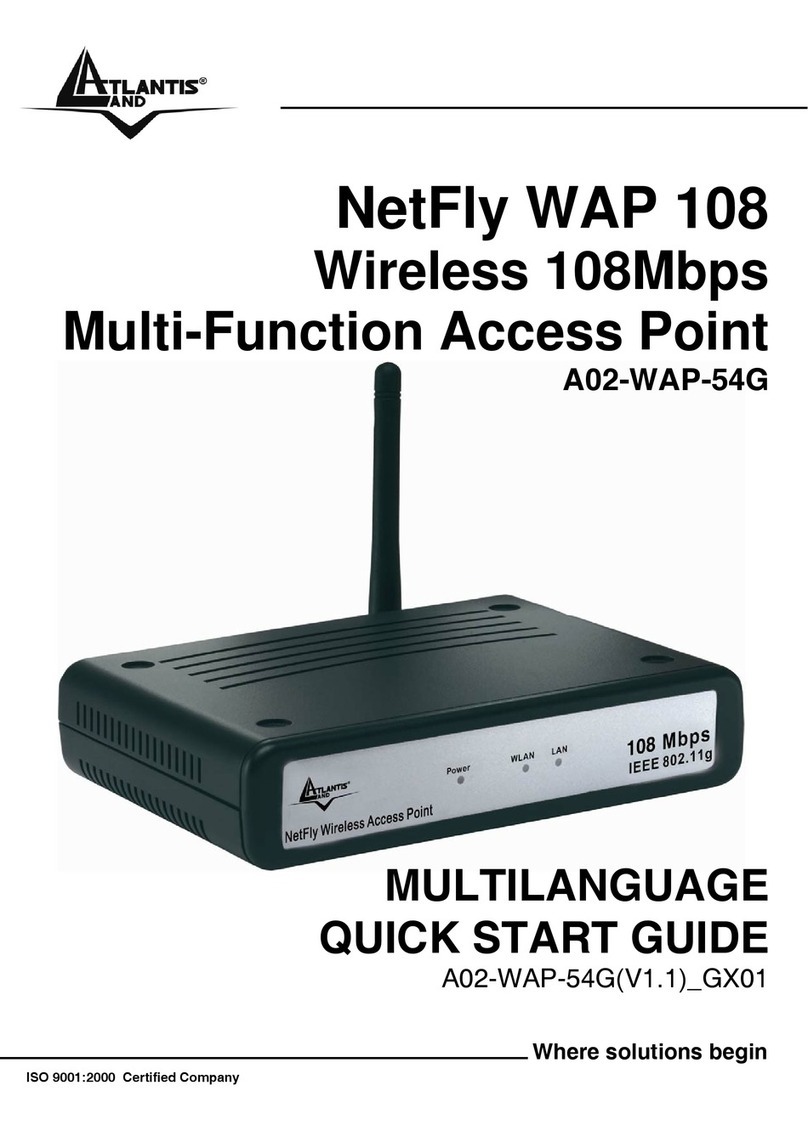 Atlantis Land NetFly WAP 108 A02-WAP-54G(V1.1)_GX01 User manual