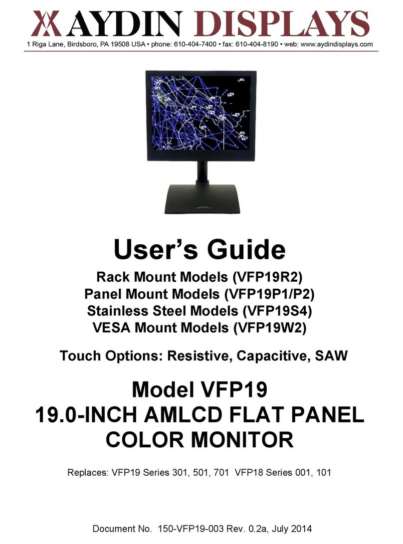 Aydin Displays VFP19R2 User manual Aydin Displays VFP19R2 User manual