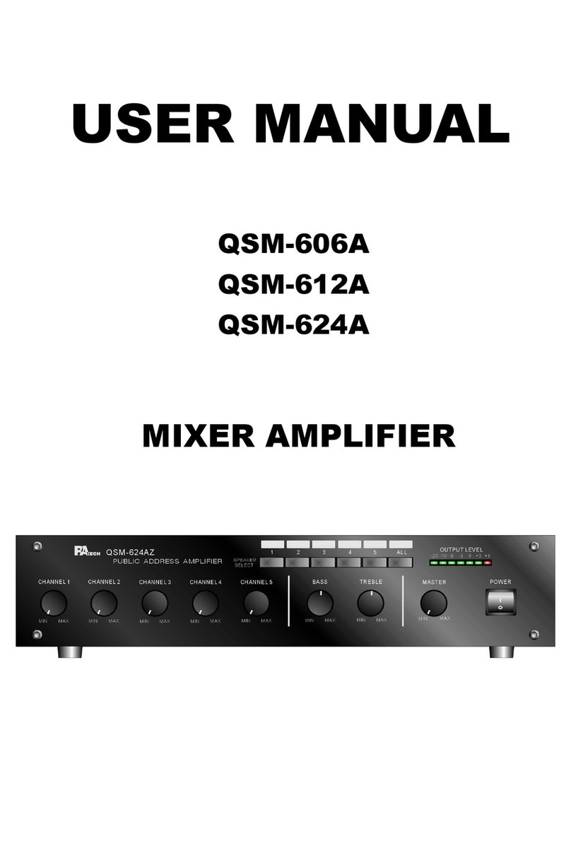 PA Tech QSM-606A User manual
