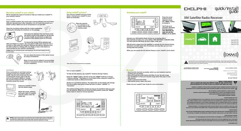 Delphi SA10175 Quick install guide