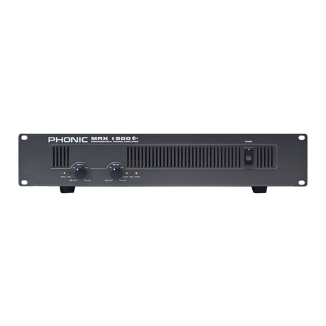 Phonic MAX 2500 plus user manual