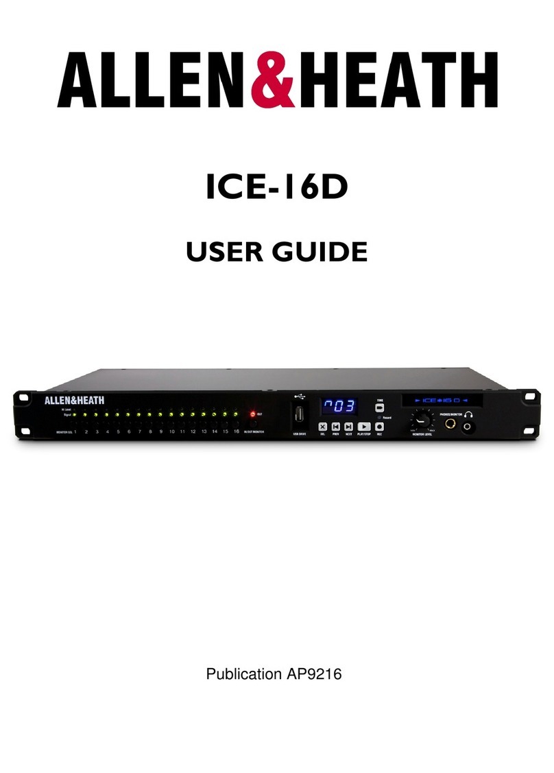 ALLEN & HEATH ICE-16 User manual