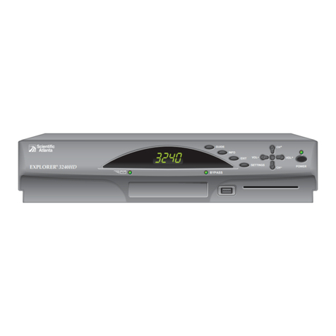 Scientific Atlanta Explorer 3240HD User manual Scientific Atlanta Explorer 3240HD User manual