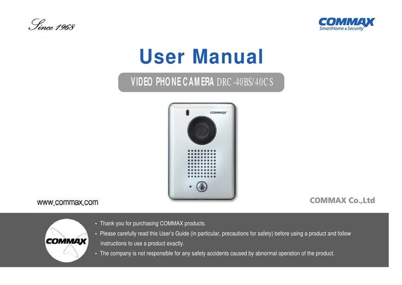 Commax DRC-40BS User manual