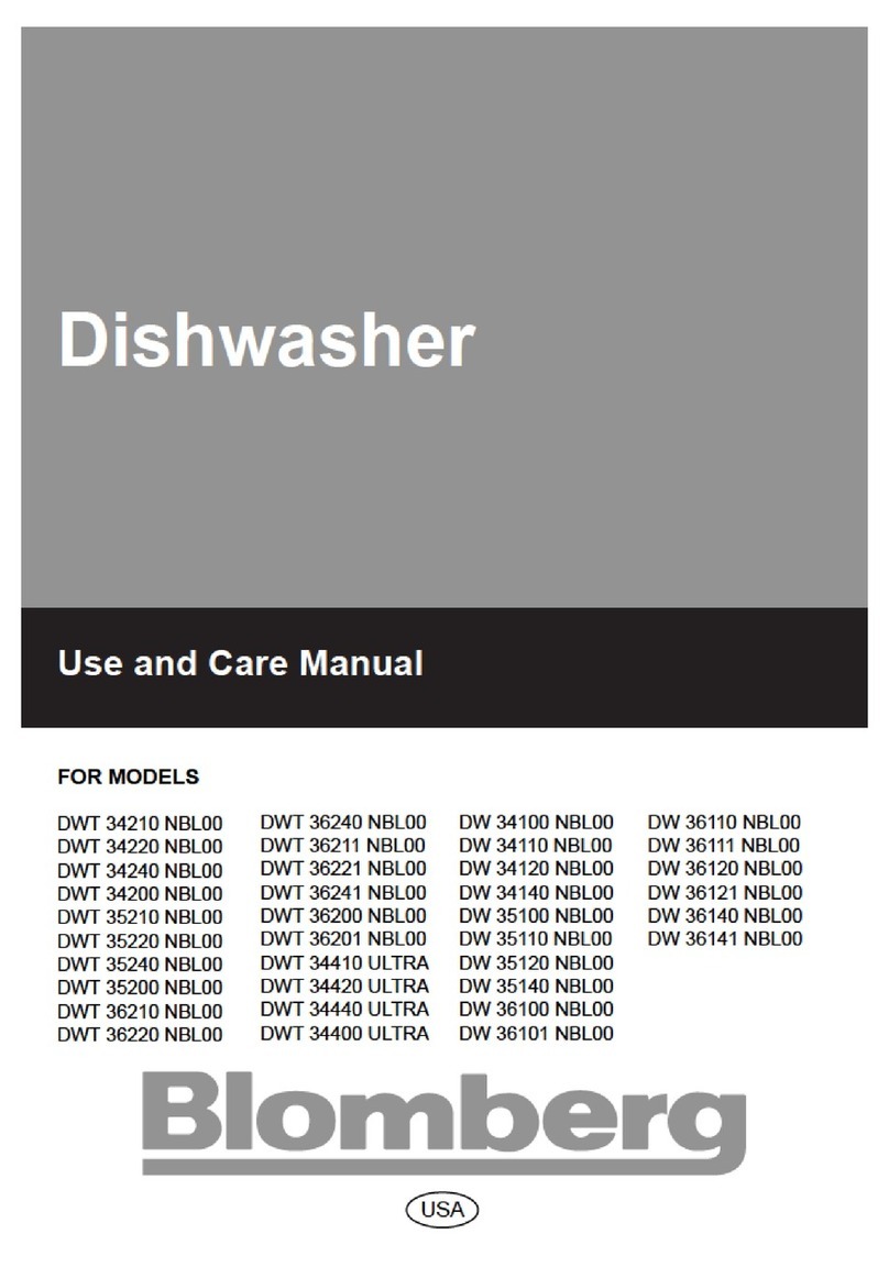 Blomberg DWT 34400 ULTRA use and care manual