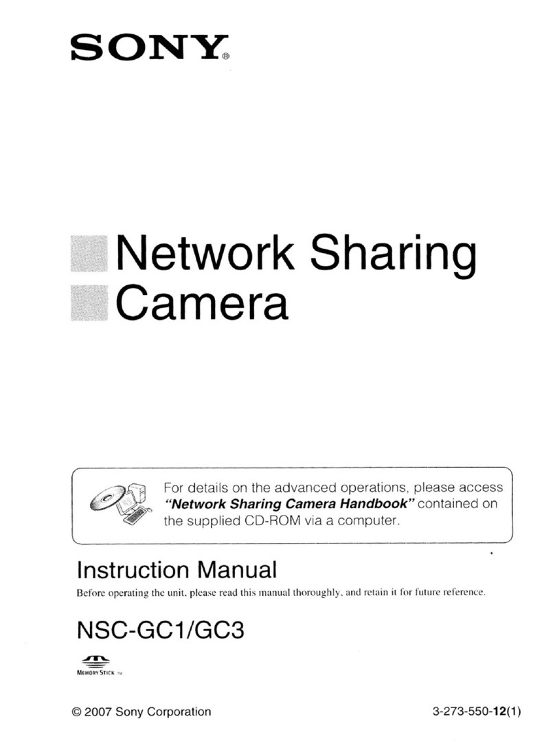 Sony NSC-GC1 Network Sharing Camera instruction manual