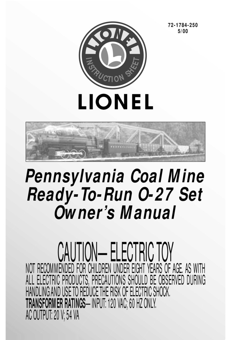 Lionel O-27 Santa Fe FT Passenger set owner's manual