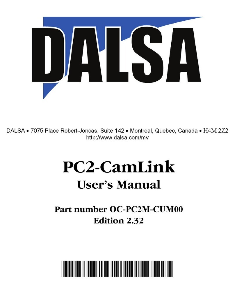 Dalsa PC2-CamLink user manual