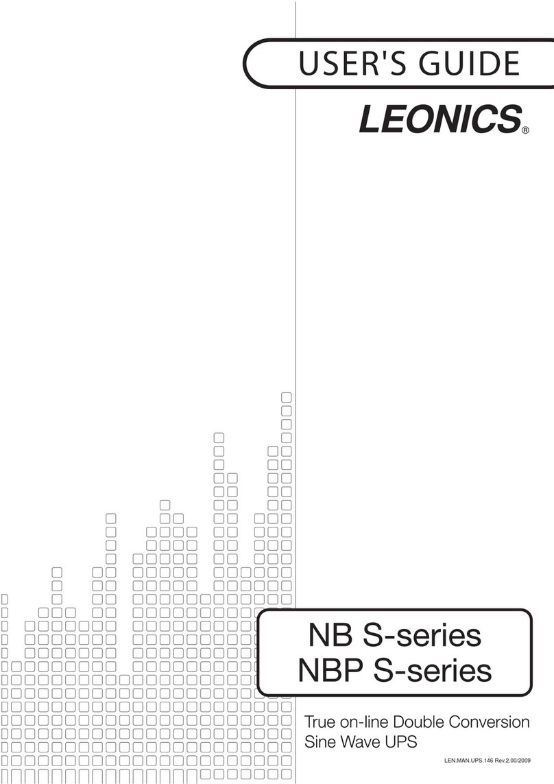 Leonics NB S-series User manual