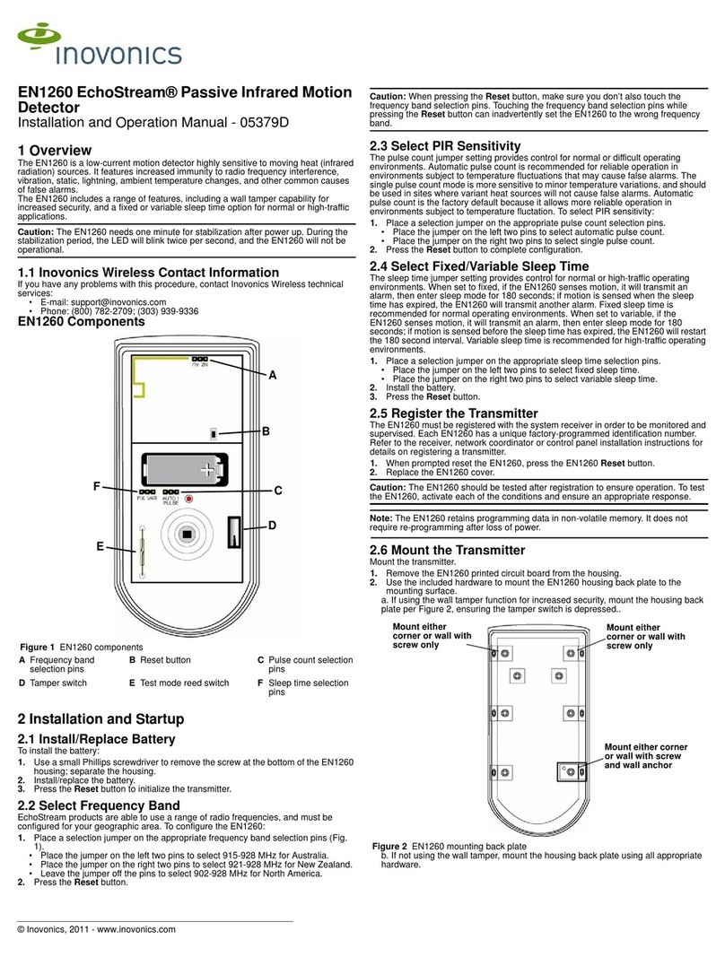 Inovonics EN1260EchoStream User manual