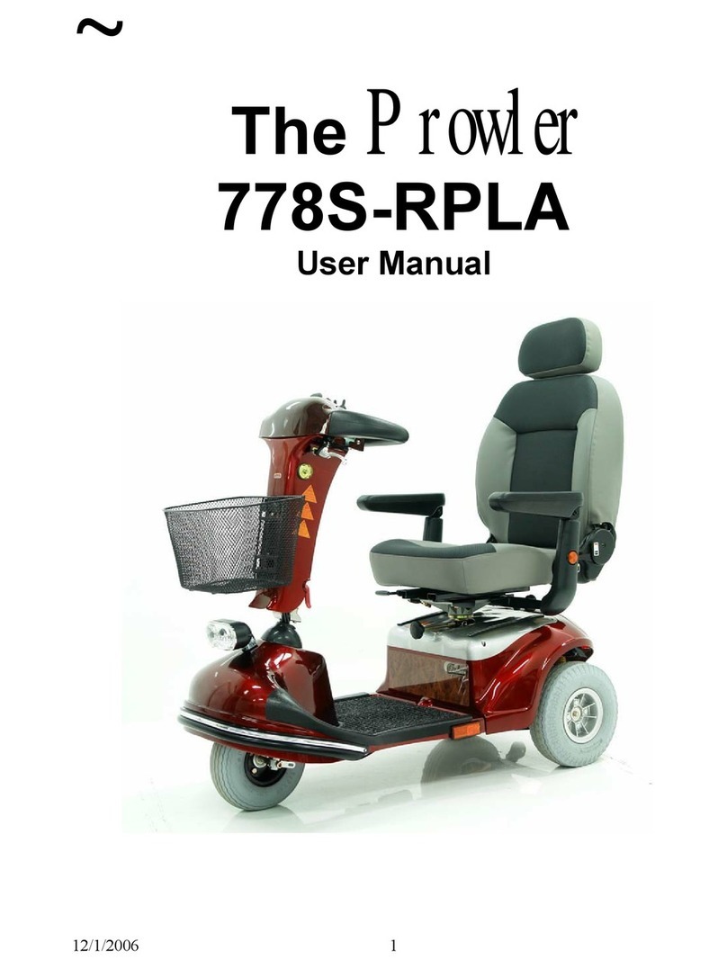 Planet Mobility Products Prowler 778S-RPLA user manual