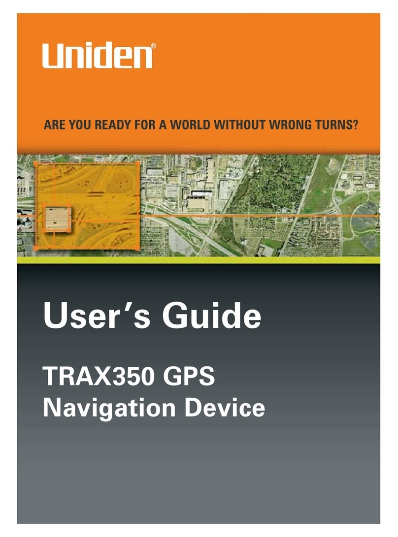Uniden TRAX350 User manual