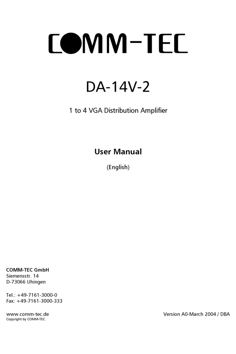 Comm-Tec DA-14V-2 User manual