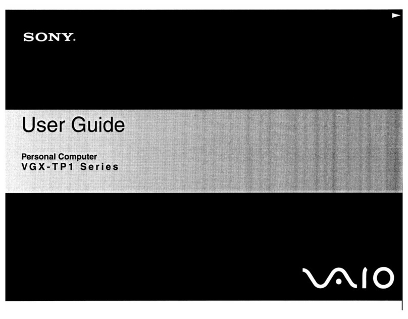 Sony VAIO VGX-TP1 Series User manual