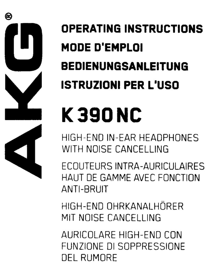AKG K390NC operating instructions