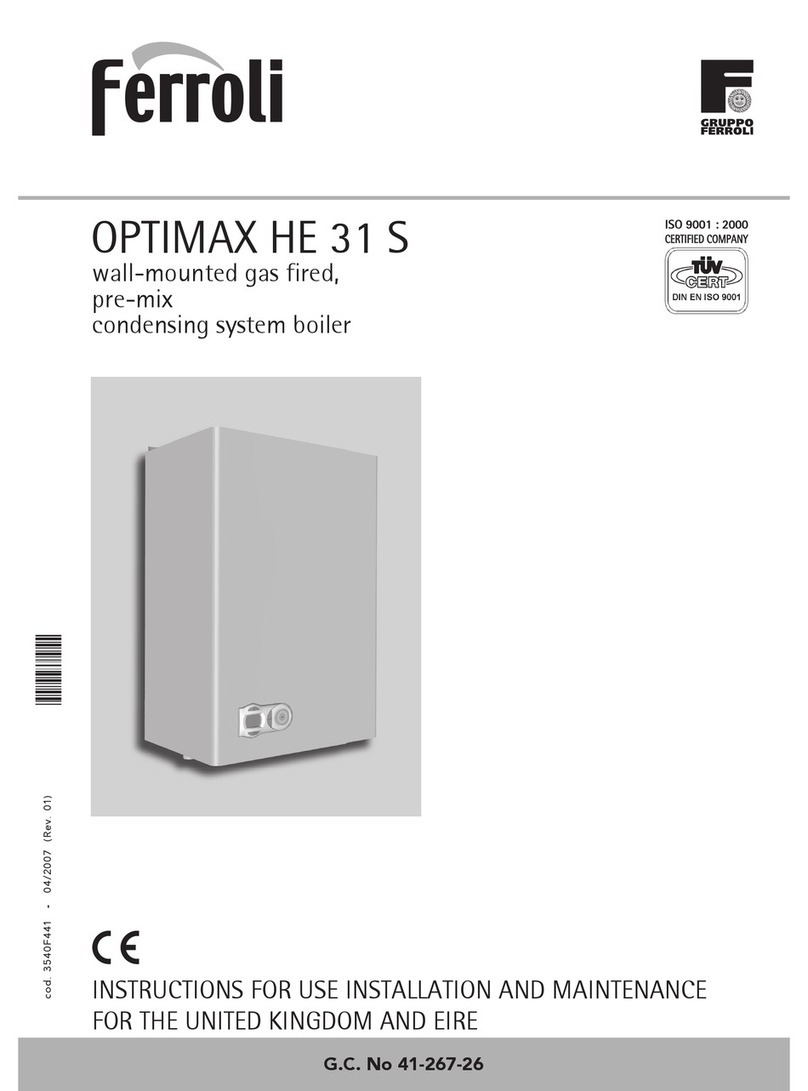 Ferroli OPTIMAX HE 31 S Instructions for use Ferroli OPTIMAX HE 31 S Instructions for use
