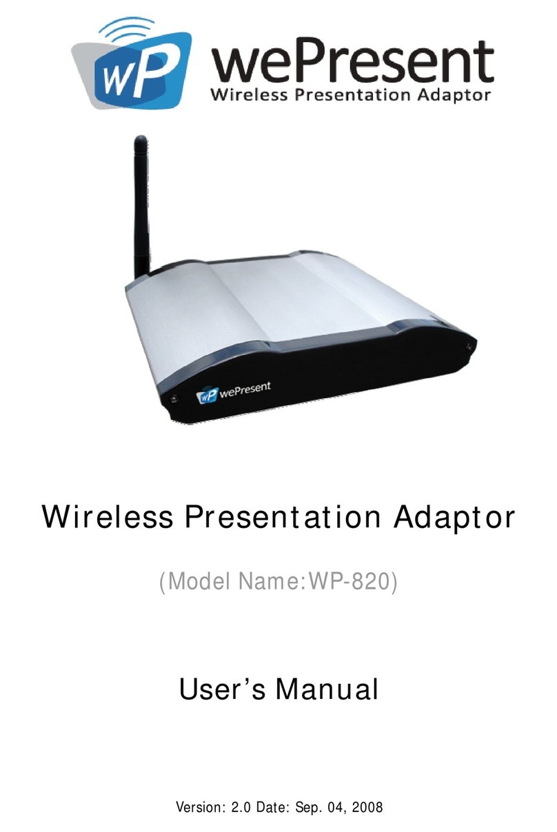WePresent WP-820 user manual WePresent WP-820 user manual